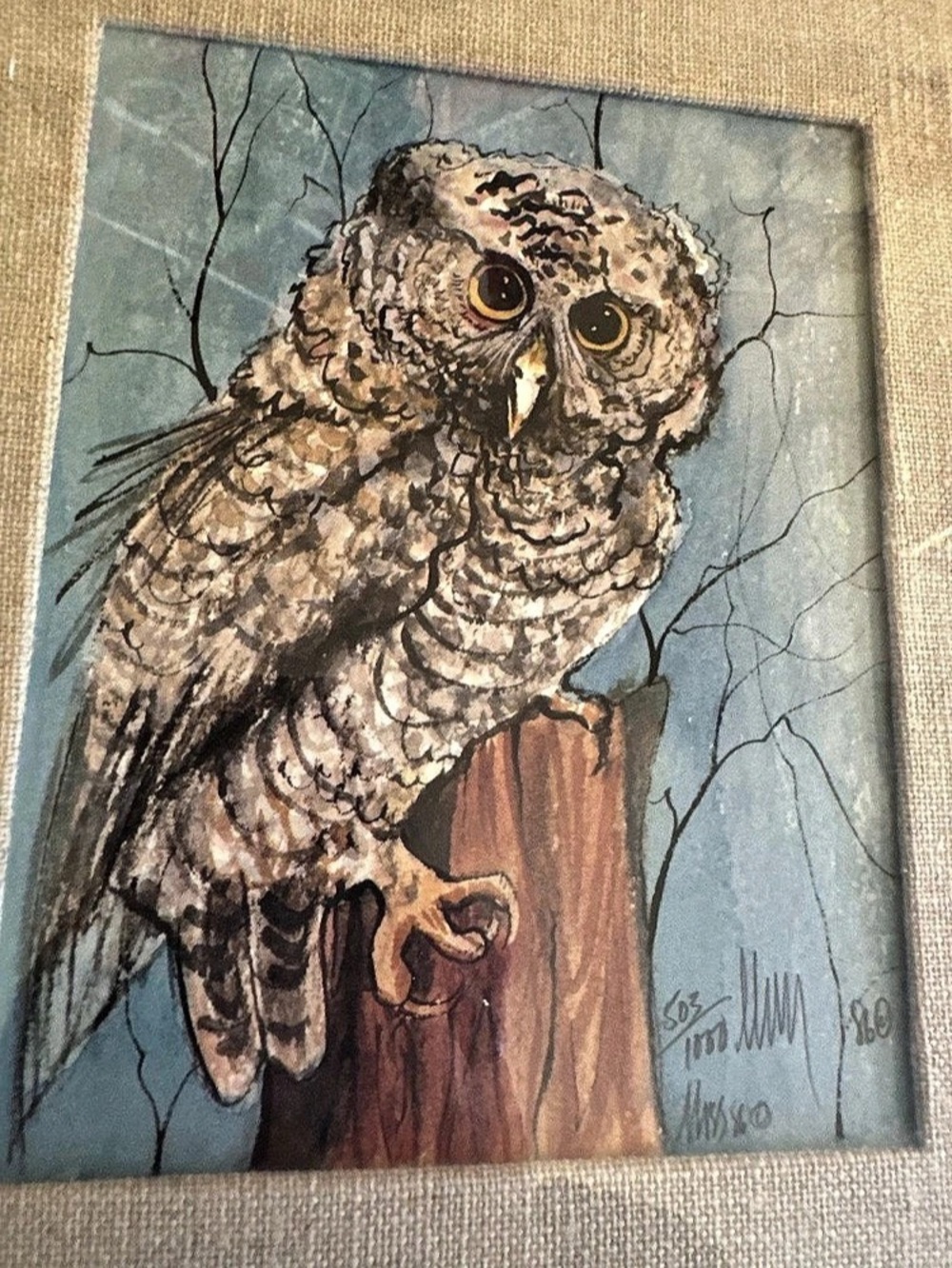 P. Buckley Moss Limited Edition Print “The Professor” Signed & Numbered